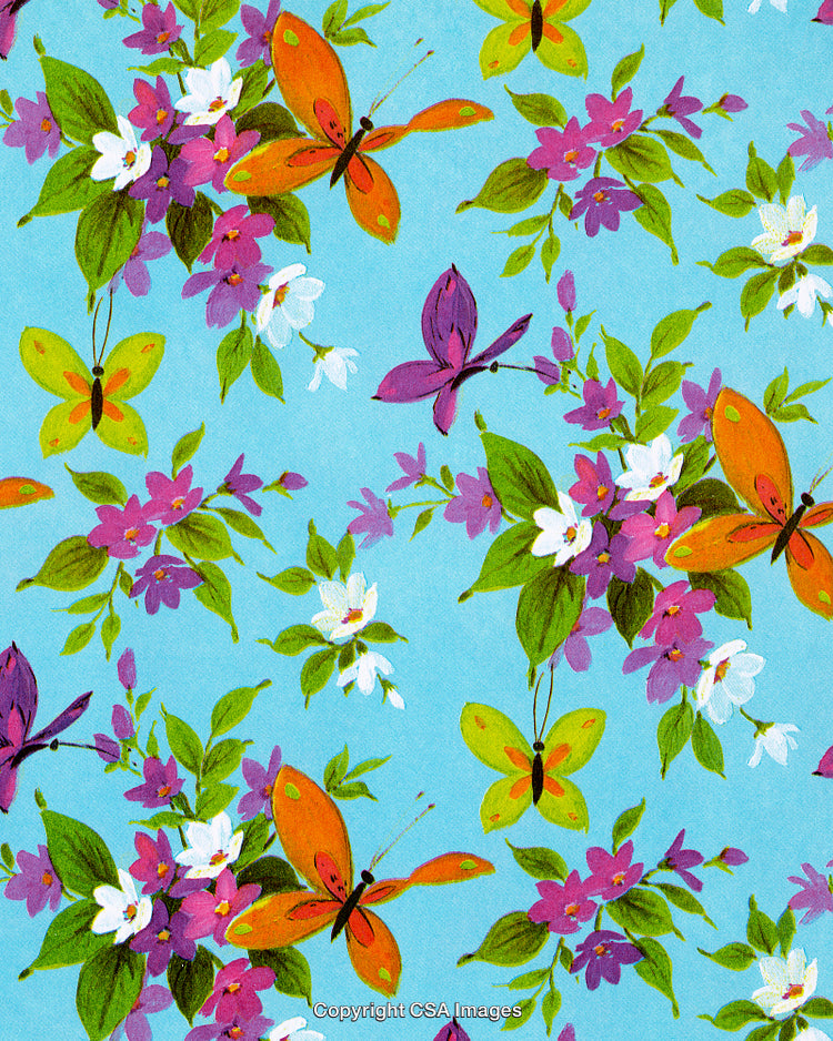 Butterfly and Flower Pattern