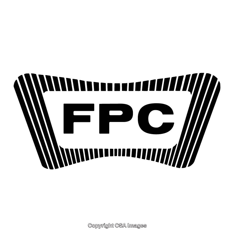 Black and White Logo With Striped Border Design