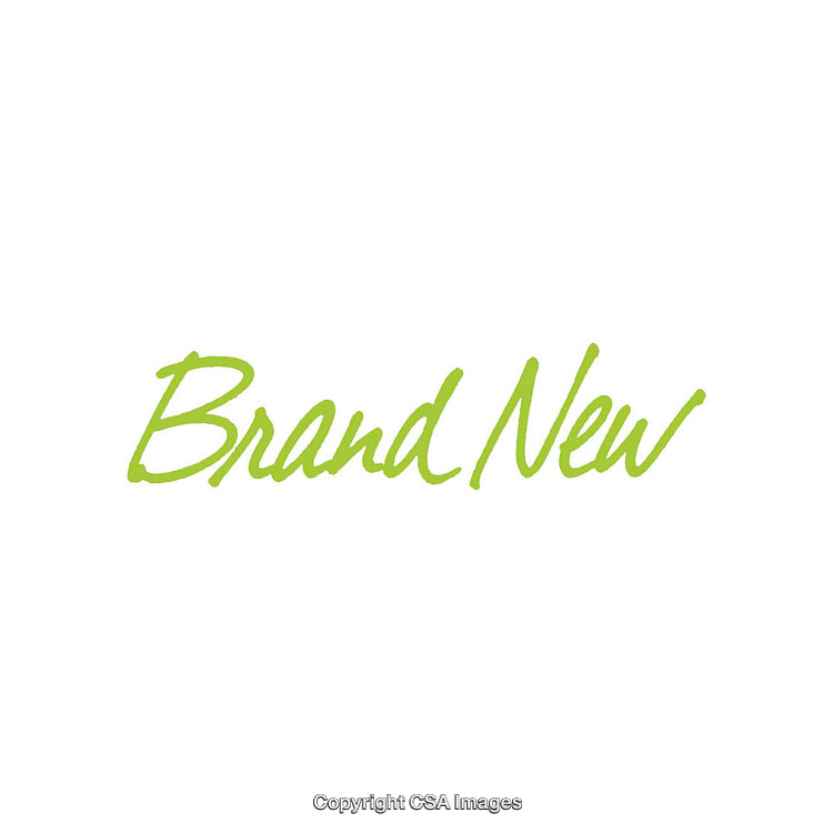 Bright Green Handwritten Text Reading 'Brand New' on White Background