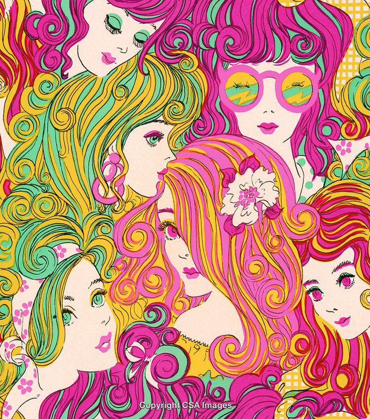 Groovy Girls With Colored Hair