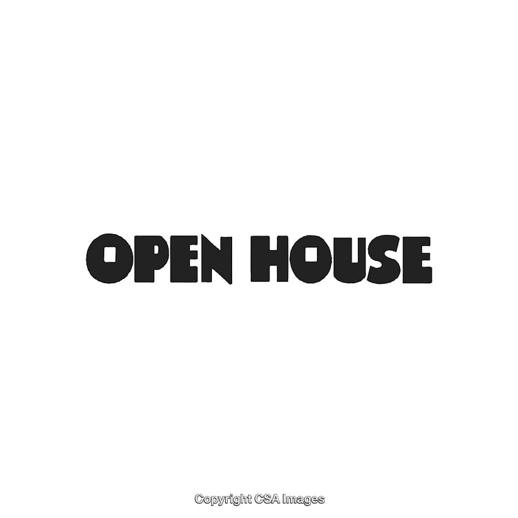 Bold Typography Featuring 'Open House' with Modern Font Style