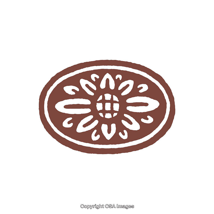 Rustic Decorative Floral Emblem Symbolizing Elegance and Traditional Aesthetics