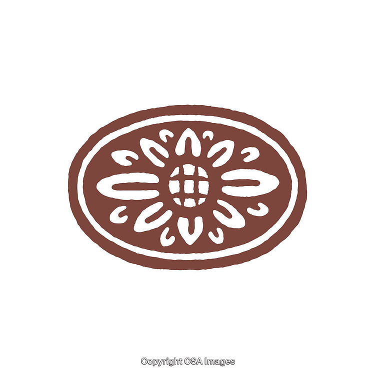 Rustic Decorative Floral Emblem Symbolizing Elegance and Traditional Aesthetics