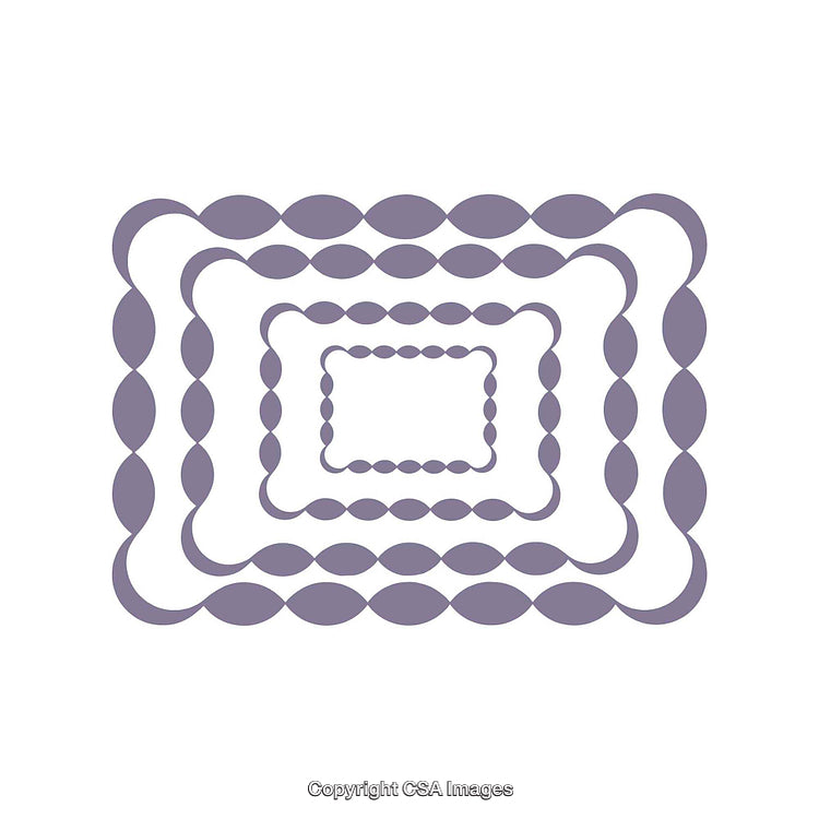 Abstract Geometric Pattern of Overlapping Ovals on White Background