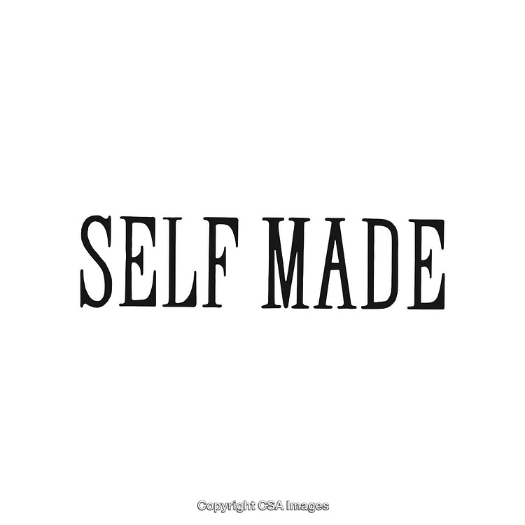 Bold Typography Displaying the Motivational Phrase 'Self Made'