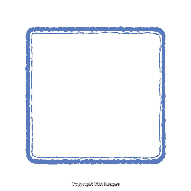 Minimalistic Blue Frame with Clean White Background Space for Text