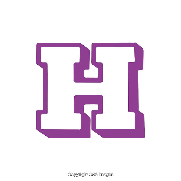 Purple Letter H Logo On a Clean White Background
