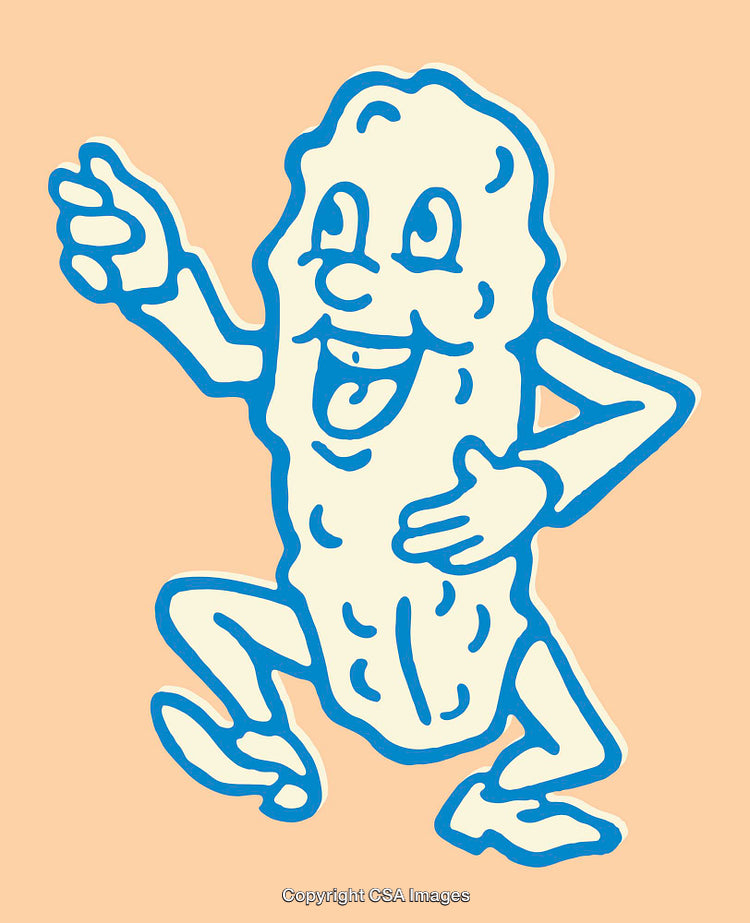 Colorful Illustration of a Fun and Happy Anthropomorphic Character