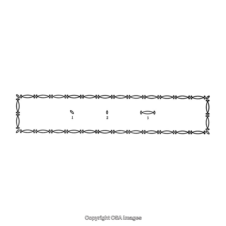 Black and White Ornamental Border Frame with Patterns and Embellishments