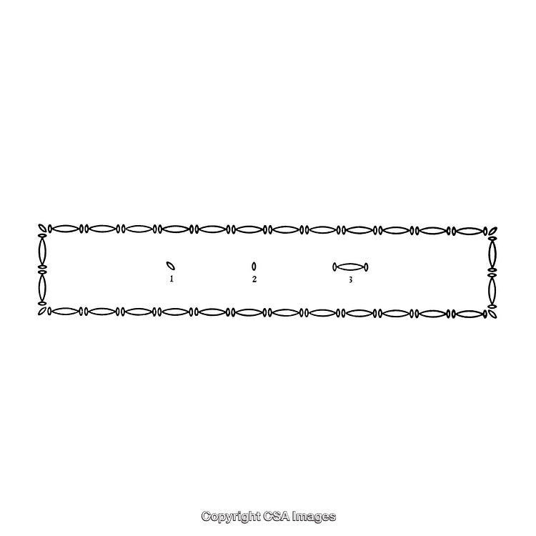 Black and White Ornamental Border Frame with Patterns and Embellishments