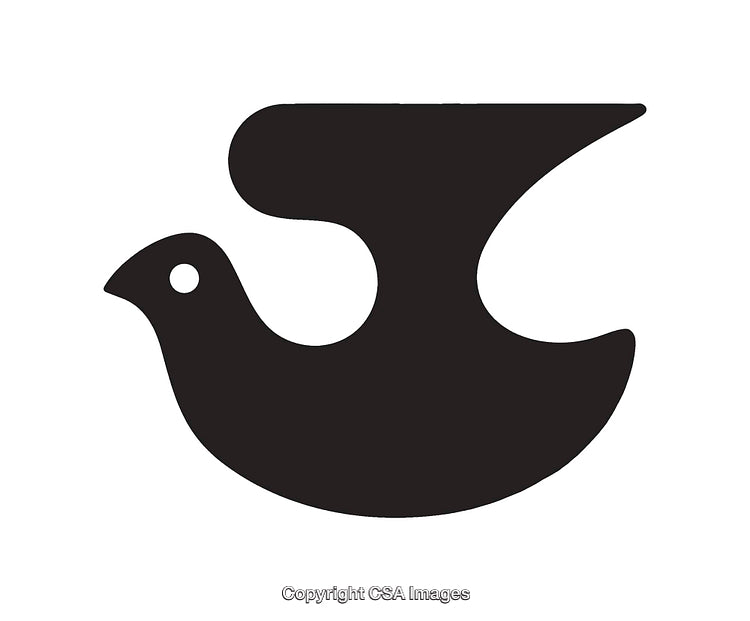 Stylized Black Bird Icon on White Background for Modern Designs
