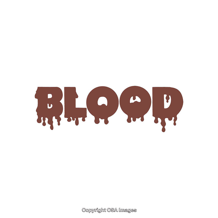 Dripping Blood-Themed Typography Poster with Unique Graphic Design