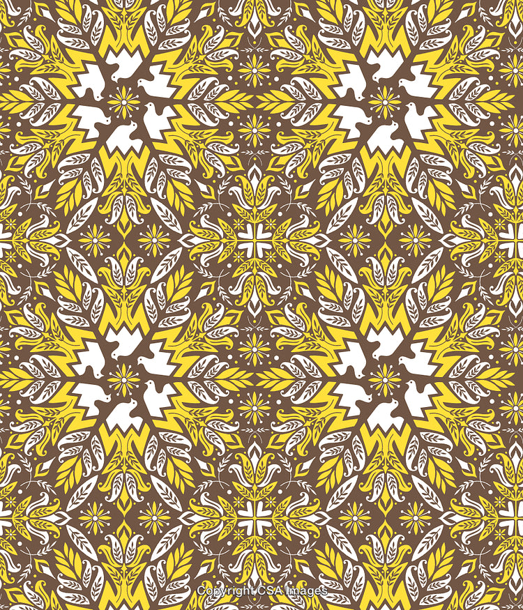 Brown Flower Pattern