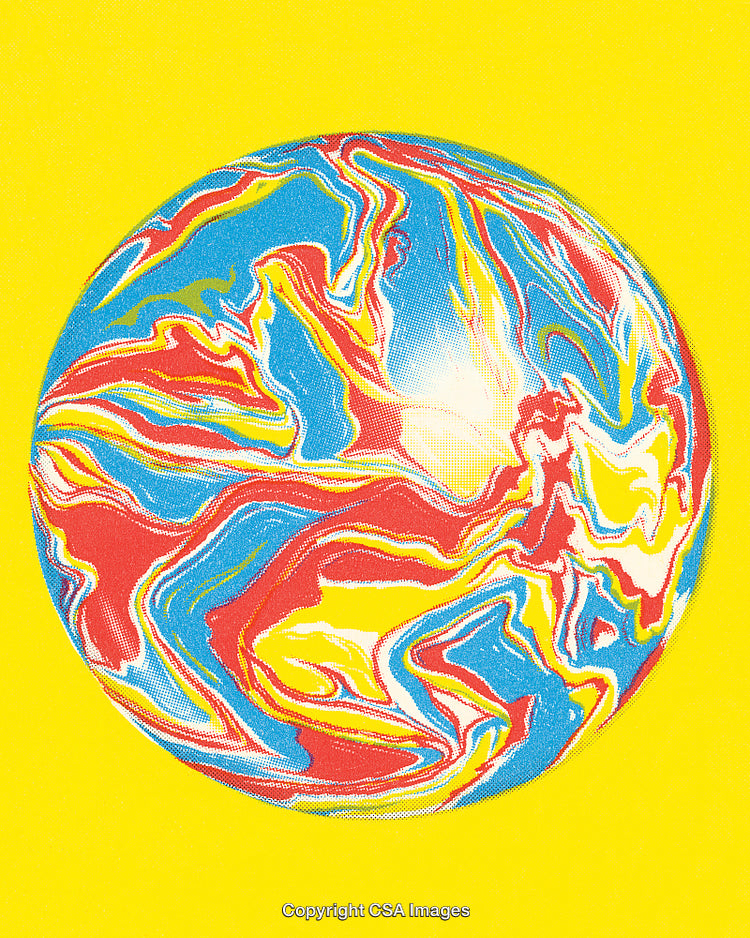 Abstract Swirl Pattern in Vibrant Colors for Creative Background