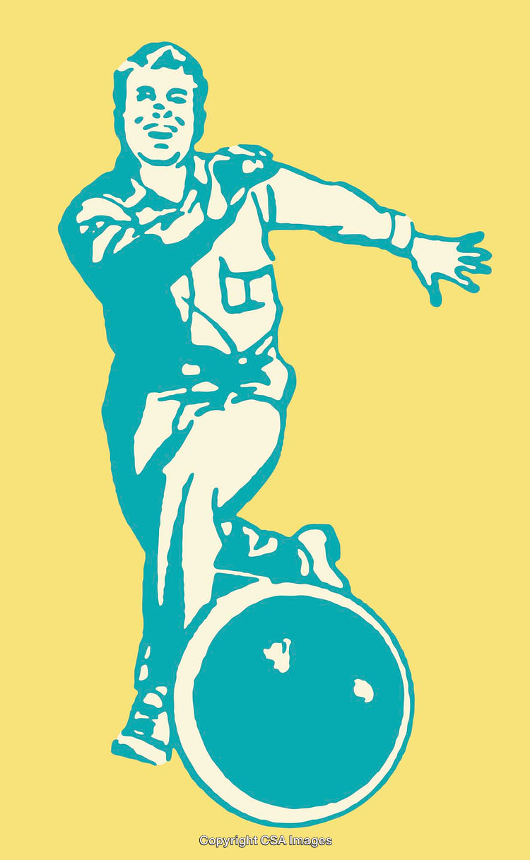 Dynamic Color Line Art of Individual Balancing on Unicycle