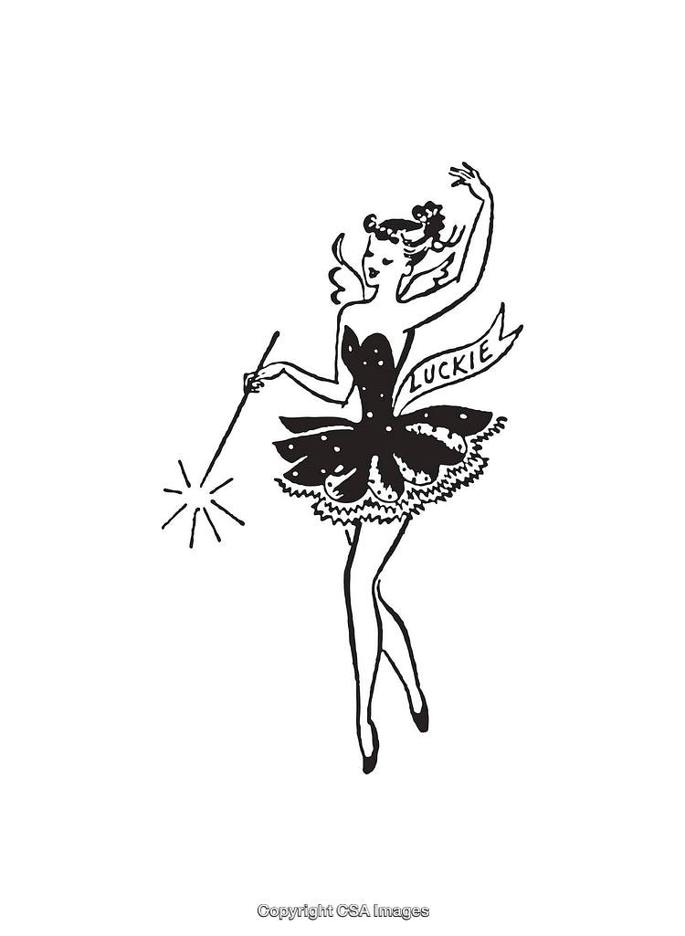 Elegant Vintage Ballerina Illustration Featuring Black and White Line Art