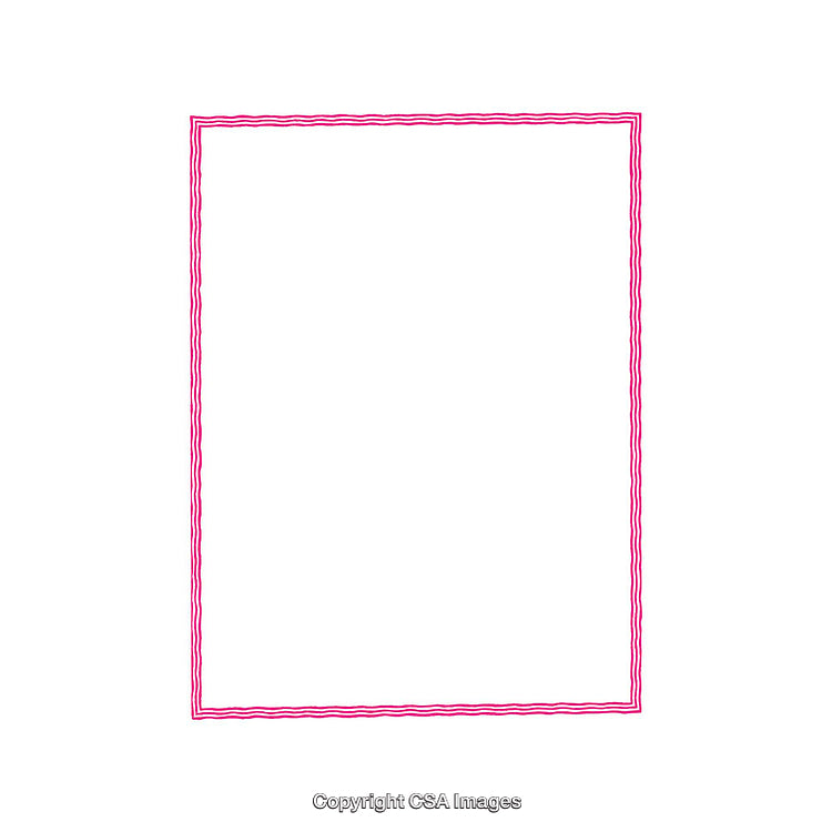Minimalistic Pink Frame on a Plain White Background for Designs