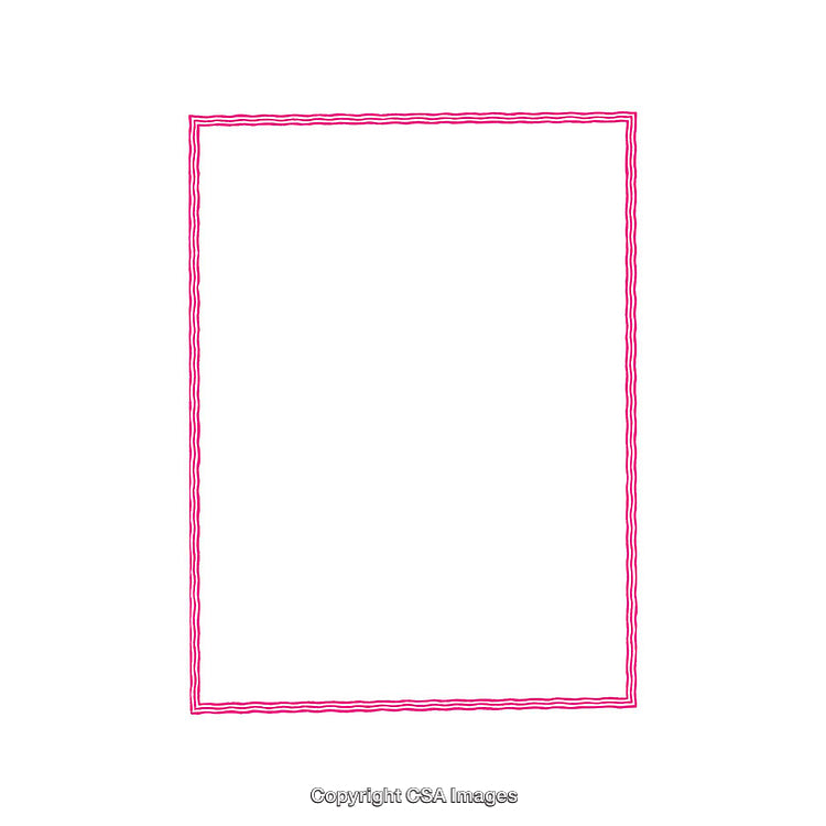 Minimalistic Pink Frame on a Plain White Background for Designs