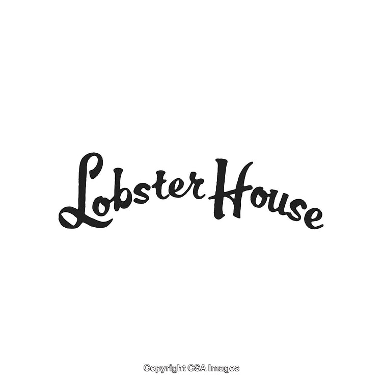 Elegant Logo Design Featuring 'Lobster House' in Stylized Black Text