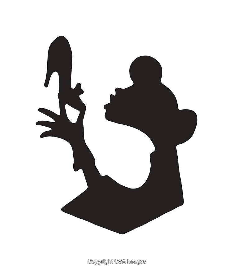 Creative Silhouette Design Featuring Abstract Black and White Imagery