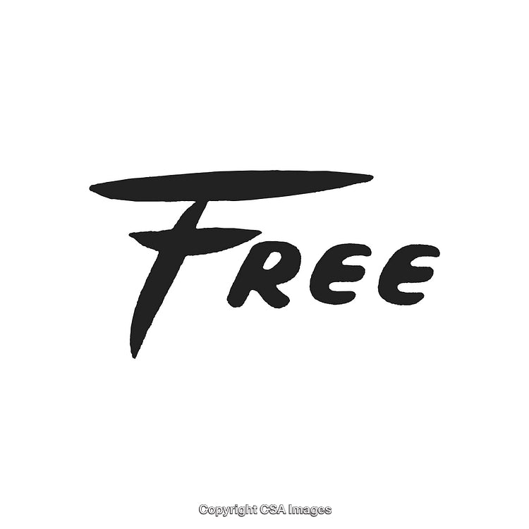 Minimalistic Black Free Text Design on White Background for Graphic Use