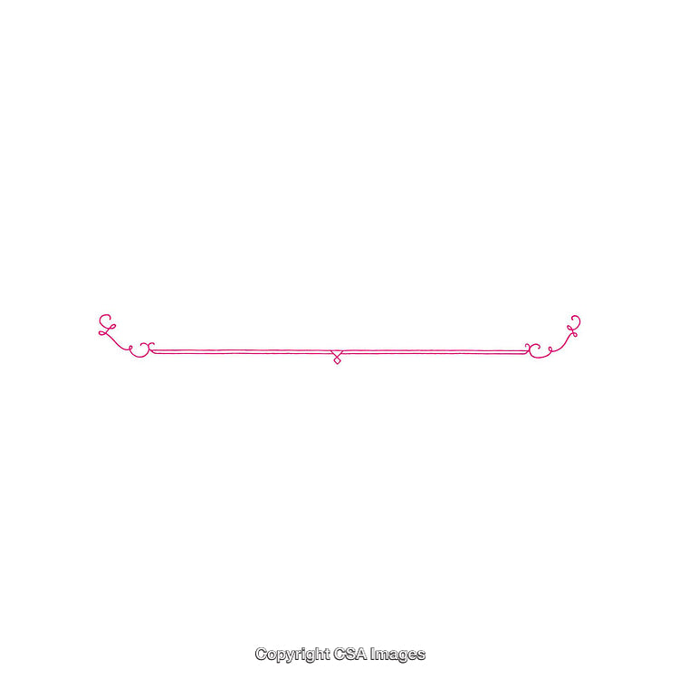 Decorative Pink Ornamental Divider with Swirls and Minimal Elegant Design