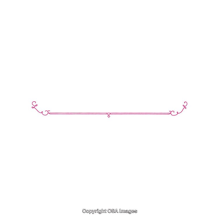 Decorative Pink Ornamental Divider with Swirls and Minimal Elegant Design