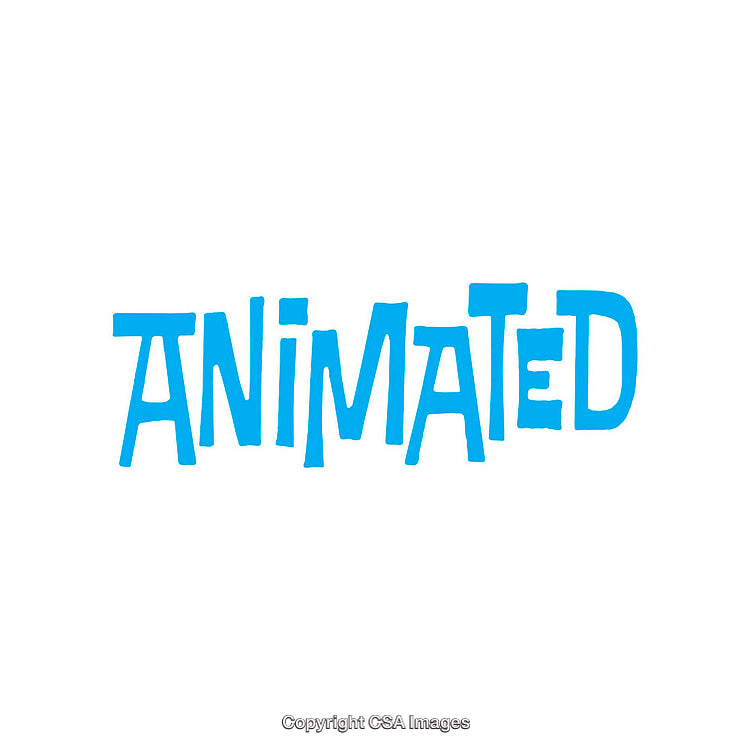 Clean Blue Animated Text Display on Minimal White Background