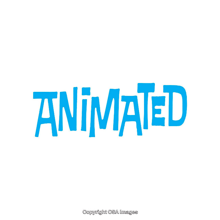 Clean Blue Animated Text Display on Minimal White Background