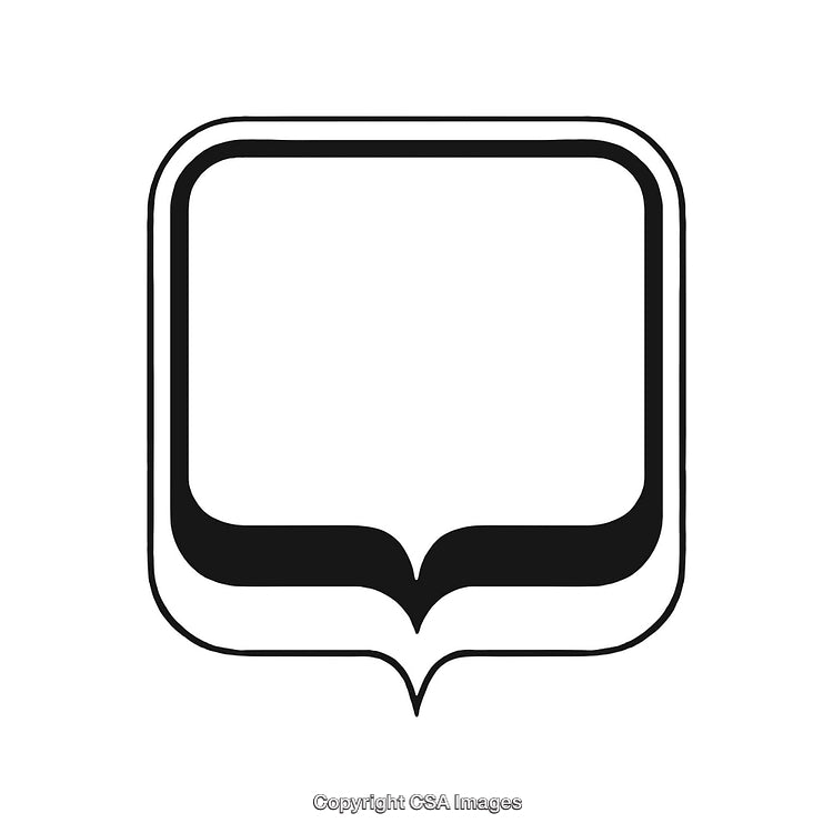Minimalist Black and White Decorative Frame with Elegant Border Design