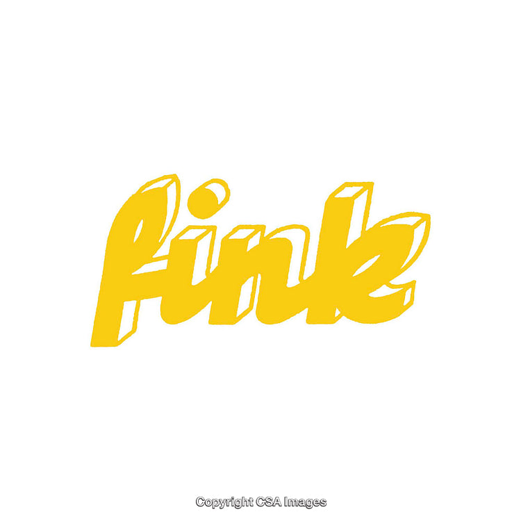 Yellow Handwritten Text Illustration with Playful and Artistic Style