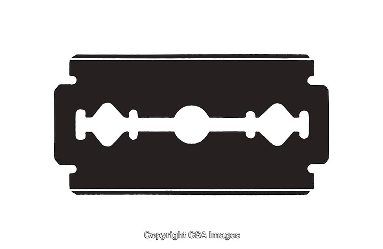 Silhouette of a Classic Double-Edged Blade Razor