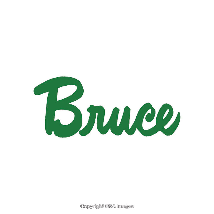 Stylized Green Script Text Display on a White Background
