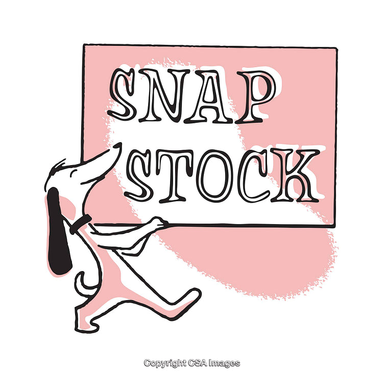 Playful Dog Animation Holding Sign with Artistic Text Design