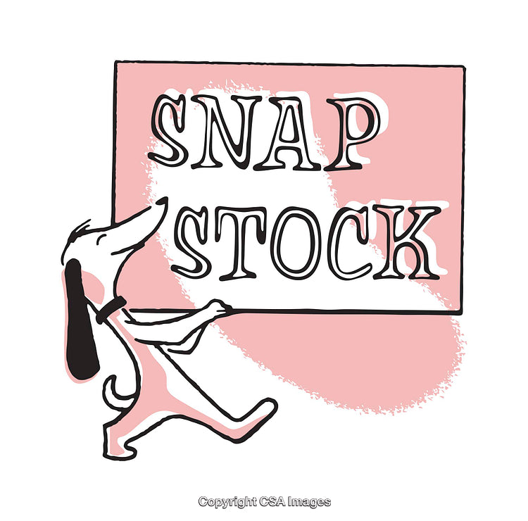 Playful Dog Animation Holding Sign with Artistic Text Design