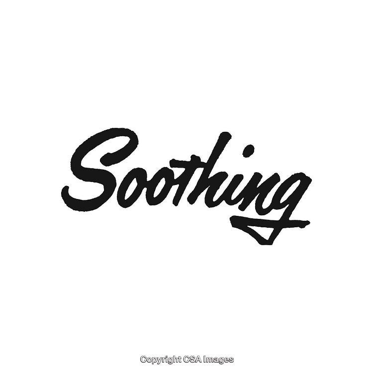Calligraphic Soothing Text on White Background for Design Projects