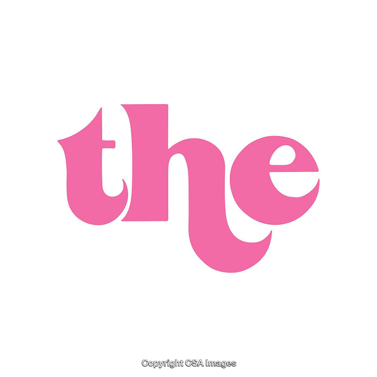 Vibrant Pink Bold Typography on a Clean White Background