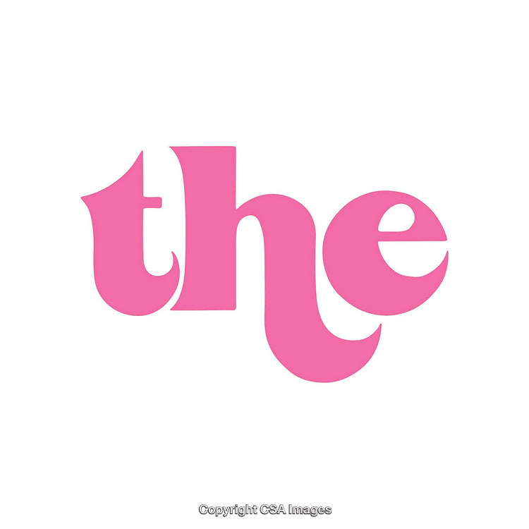 Vibrant Pink Bold Typography on a Clean White Background