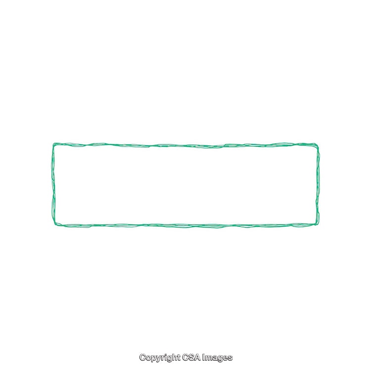 Simple Minimalist Abstract Green Rectangle Pattern on White Background Art