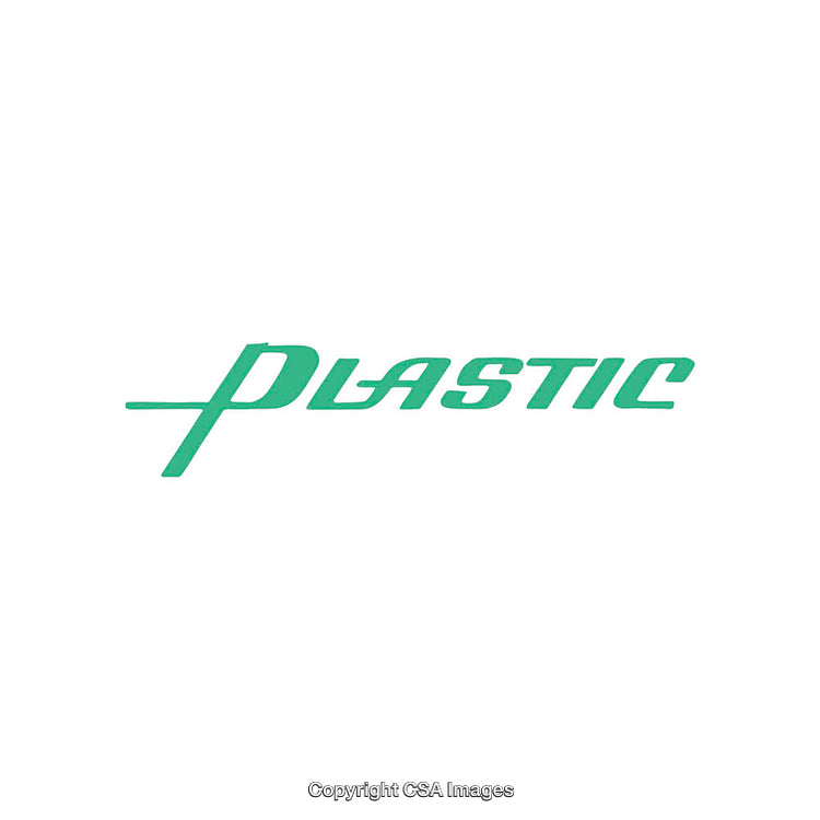 Green Plastic Word Art on Plain White Background