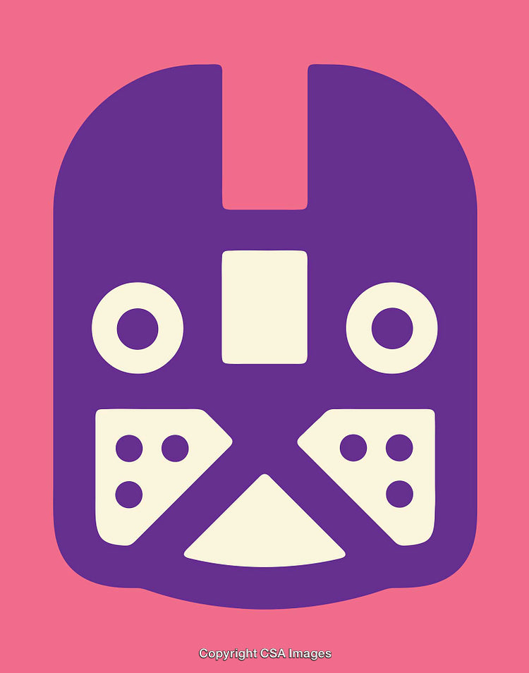 Abstract Illustration of Geometric Shapes on a Colorful Background