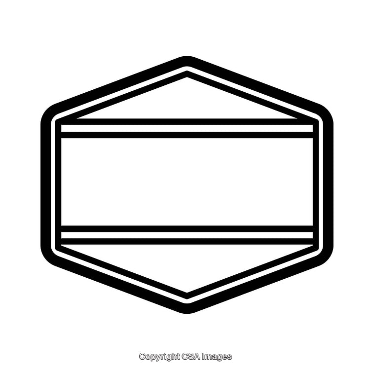 Minimalist Black And White Geometric Border Design