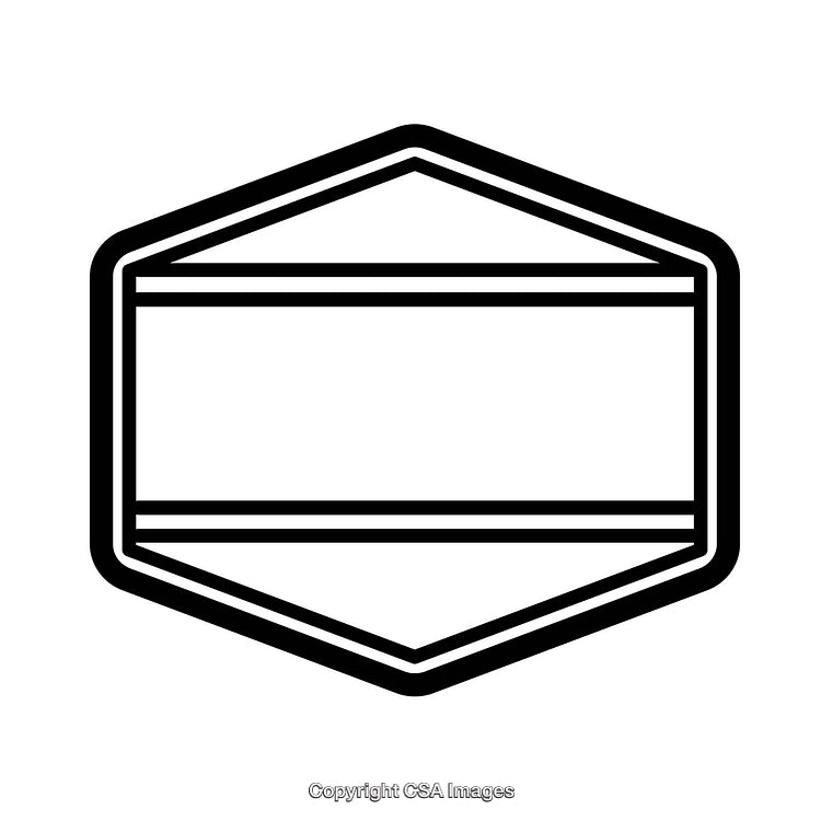 Minimalist Black And White Geometric Border Design