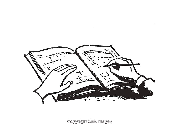 Black And White Illustration Of Hands Solving A Puzzle Book