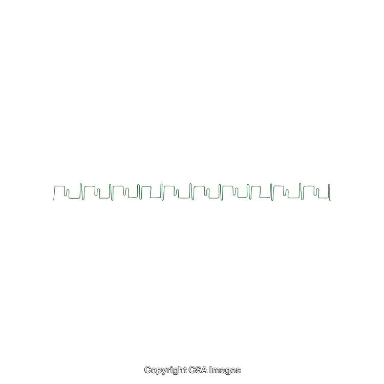 Green Wire Fence Isolated on White Background