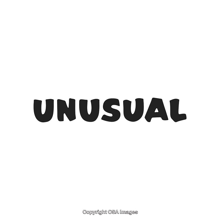 Unusual Word in Bold Typeface on Minimalistic White Background