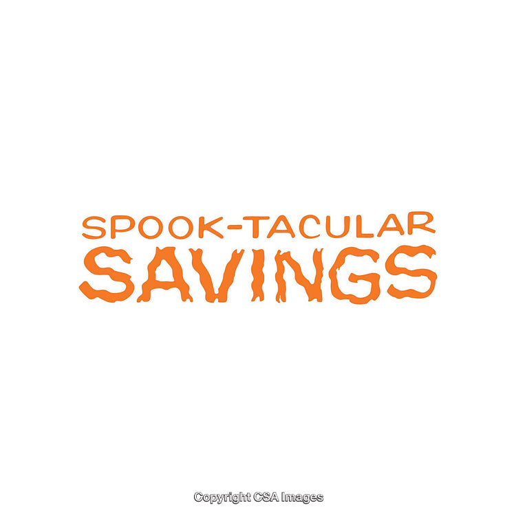 Halloween Promotional Poster with Spooky Orange Typography Design
