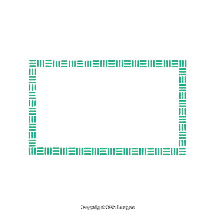 Minimal Green Abstract Border Pattern on White Background for Design Projects