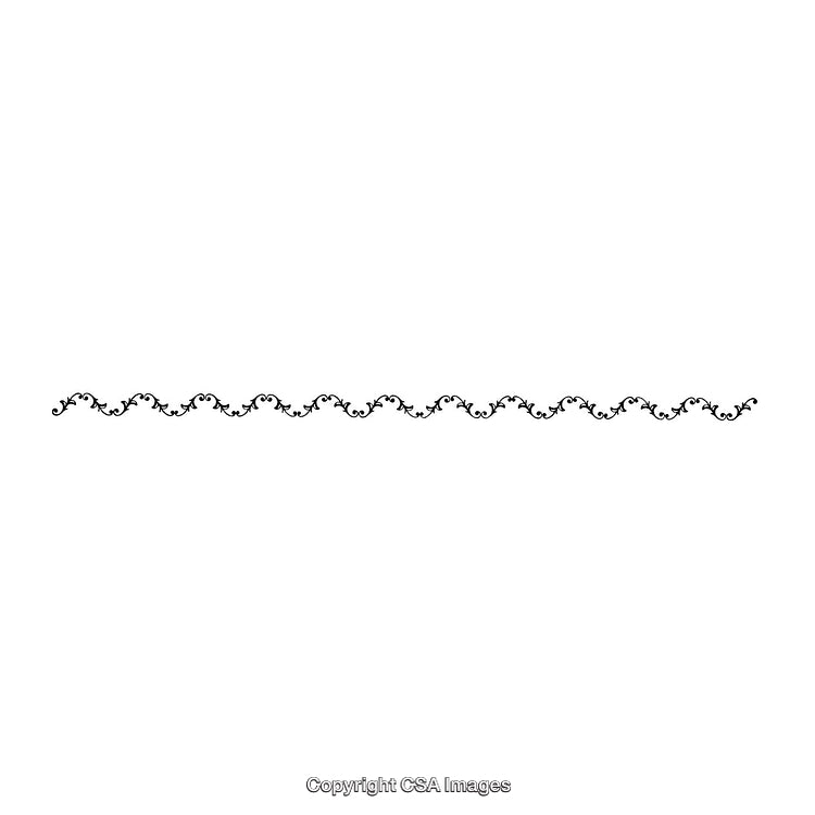 Elegant Black and White Ornamental Border Design for Decoration