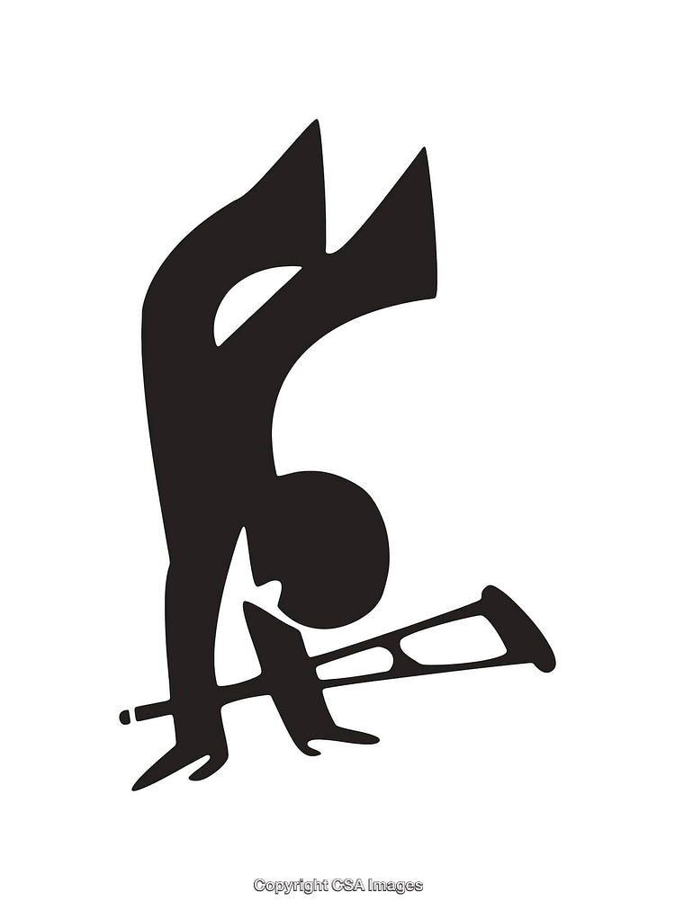 Creative Black-And-White Icon Depicting Balance and Mobility